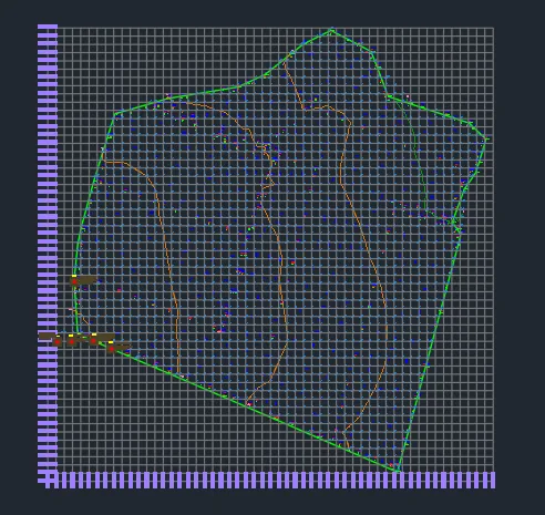 Solar PV layout drawing