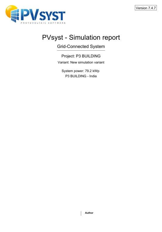 PVsyst loss diagram